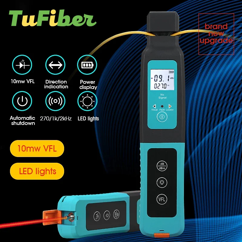 

Совершенно новый идентификатор искусственного волокна + 10 мВт Визуальный дефектоскоп со встроенным-1700 нм SM ММ тестер режимов светодиодное освещение