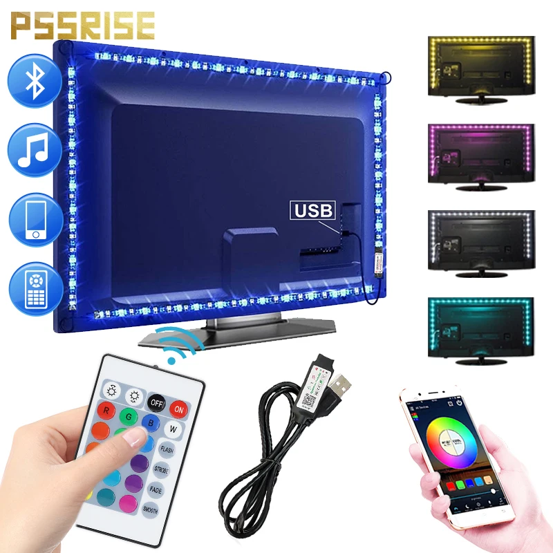 Светодиодная ленсветильник RGB гибкая лампа для телевизора рабочего стола экрана