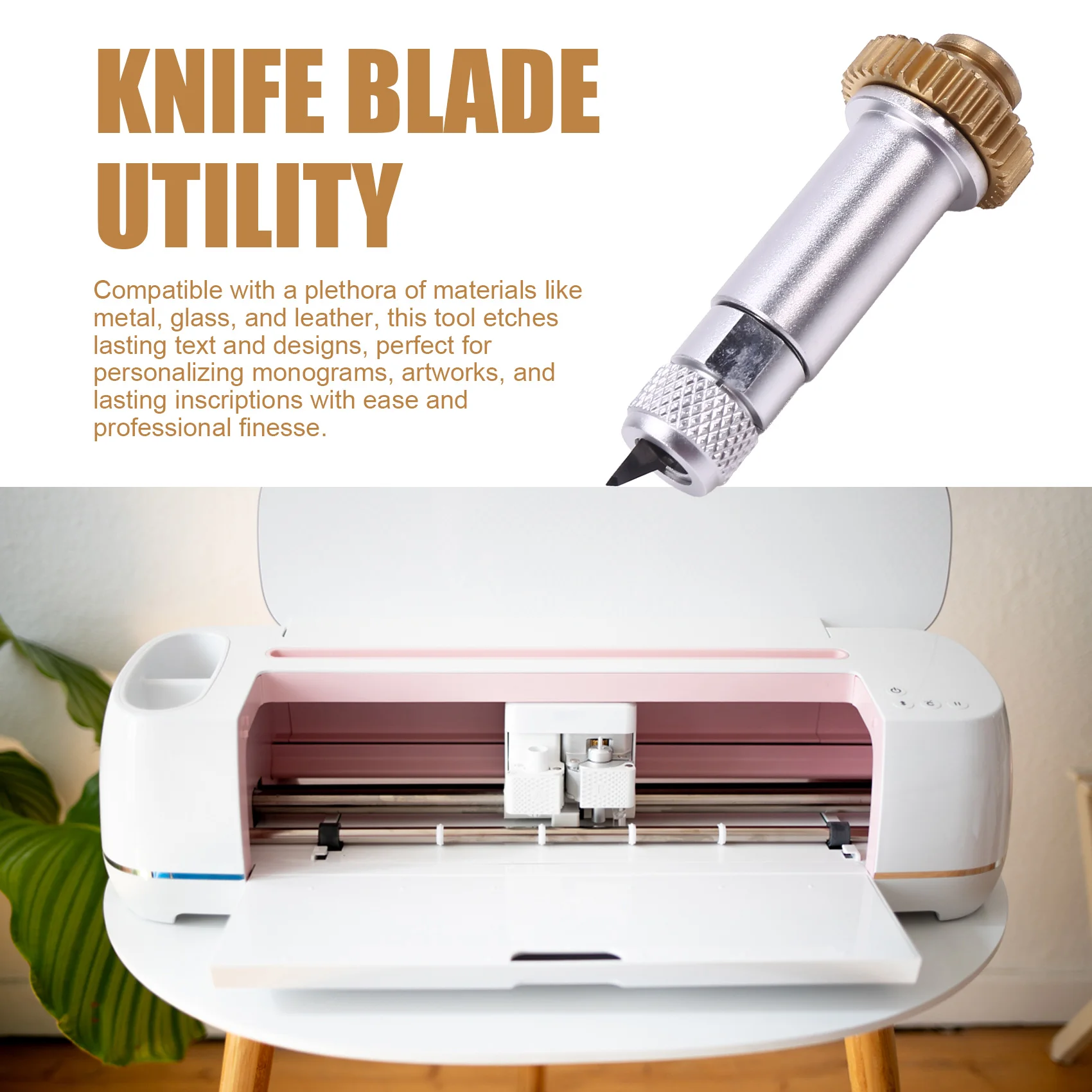 Лезвие ножа волнистое лезвие и набор гравировальных наконечников с корпусом