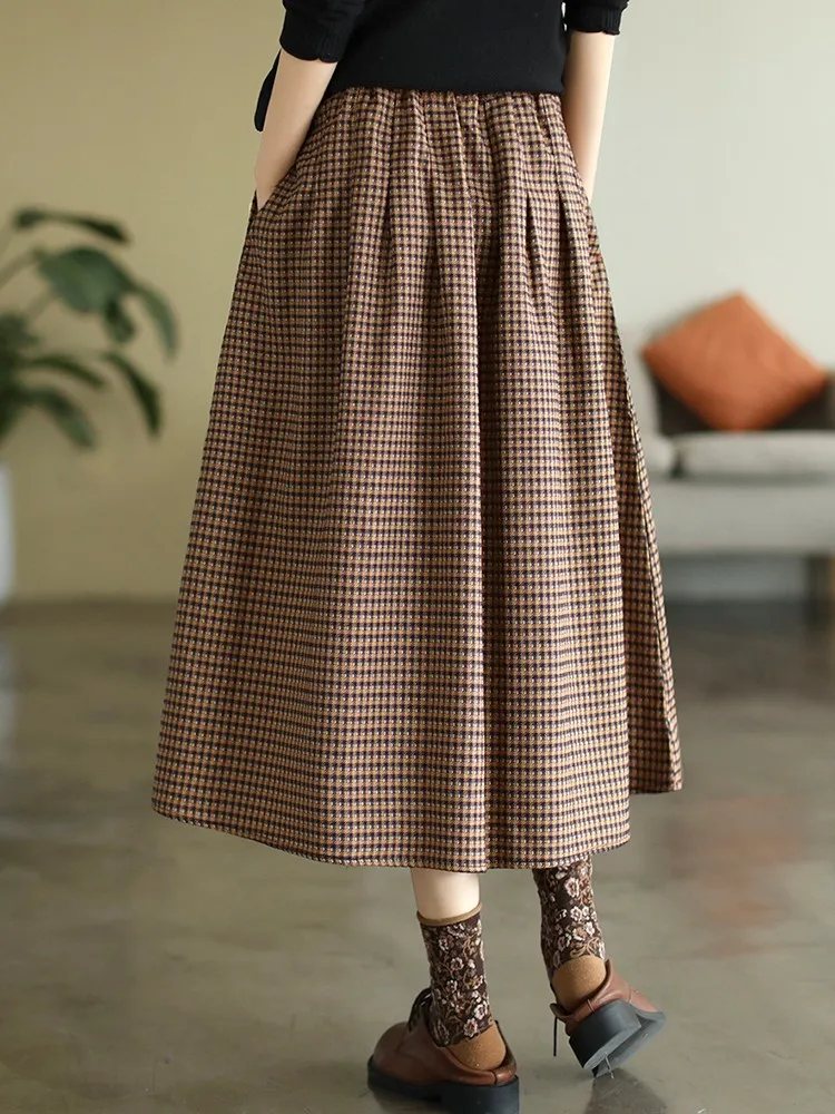 Женские повседневные юбки Новое поступление осень 2022 винтажная стильная