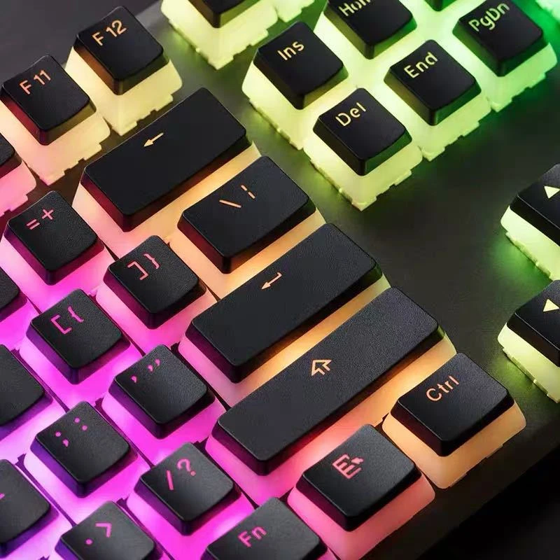 

108-key Pudding Keycaps Backlit For Switch Mechanical Gaming Keyboard Color Match Key Caps