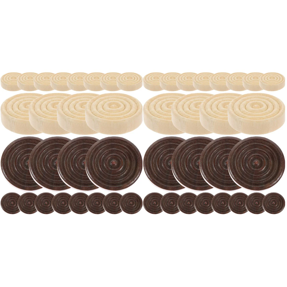 

48 Pcs Chess Accessories Tabletop Replacement Wooden Checkers Backgammon Game Accessory