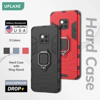 uflaxe original shockproof case for huawei mate 20 20 pro mate 20x back cover hard casing with ring stand