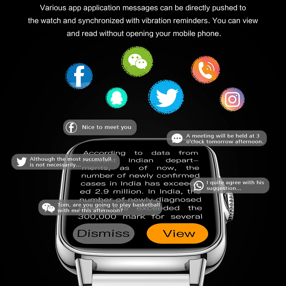 24-часовой мониторинг здоровья Смарт-часы Женские умные часы Мужчины