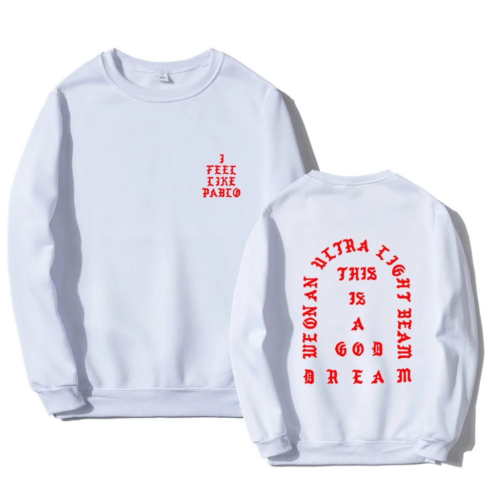 Мужская толстовка с капюшоном круглым вырезом и надписью &quotI Feel Like Paul&quot