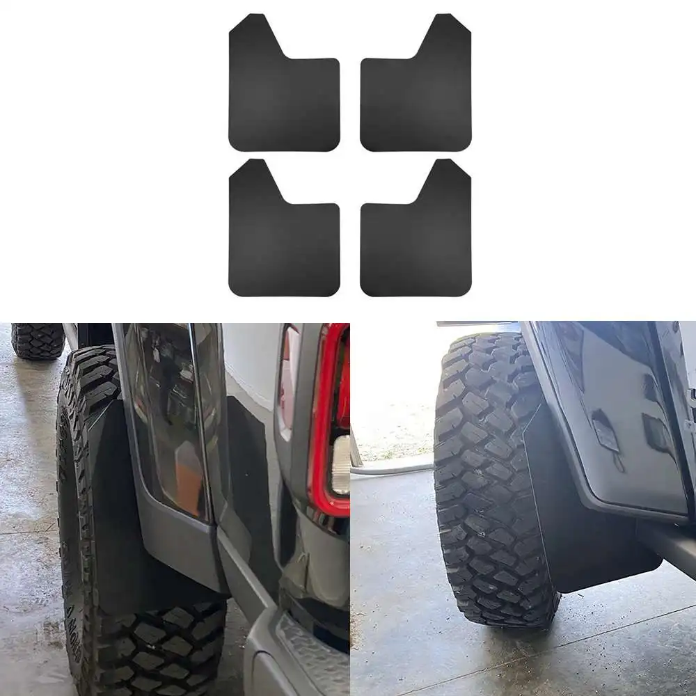 

4PCS Universal SUV Basic Mud Flaps Set Black