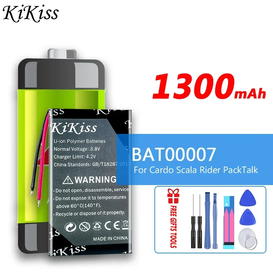 Аккумулятор KiKiss 1300 мАч BAT00007 для цифровой батареи Cardo Scala Rider PackTalk