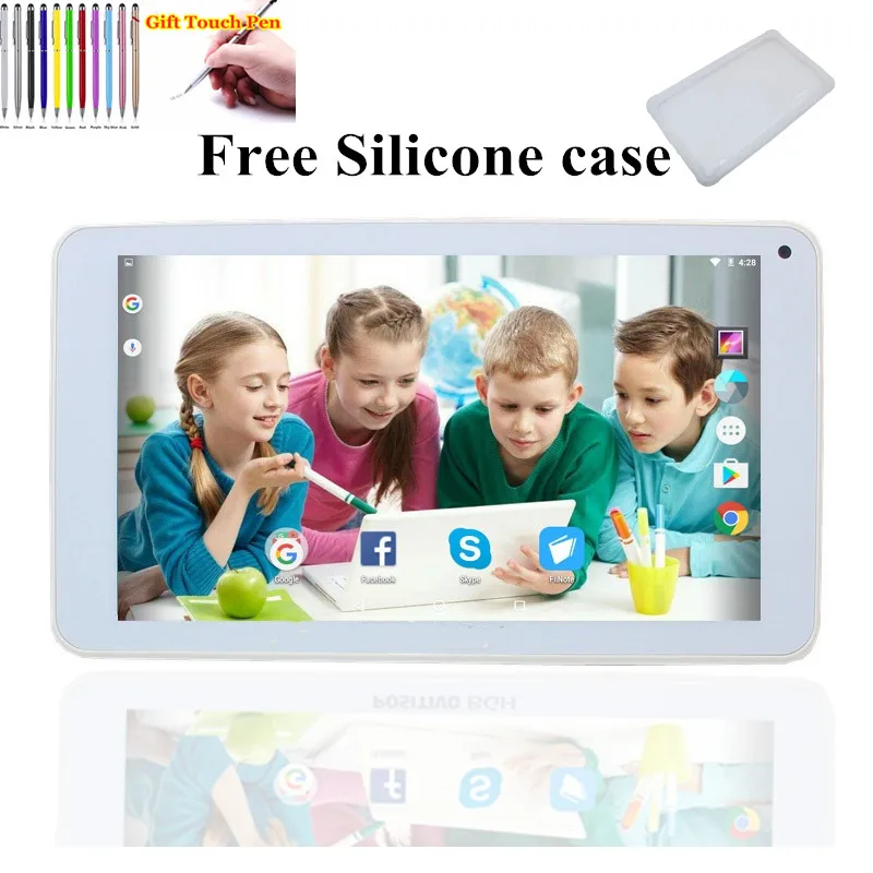 

7inch Free Silicone Case Y700 Tablet PC Android 6.0 1GB/8GB Quad-Core 1024x 600 White Tablet WIFI HD Screen Multi-touch for Kids