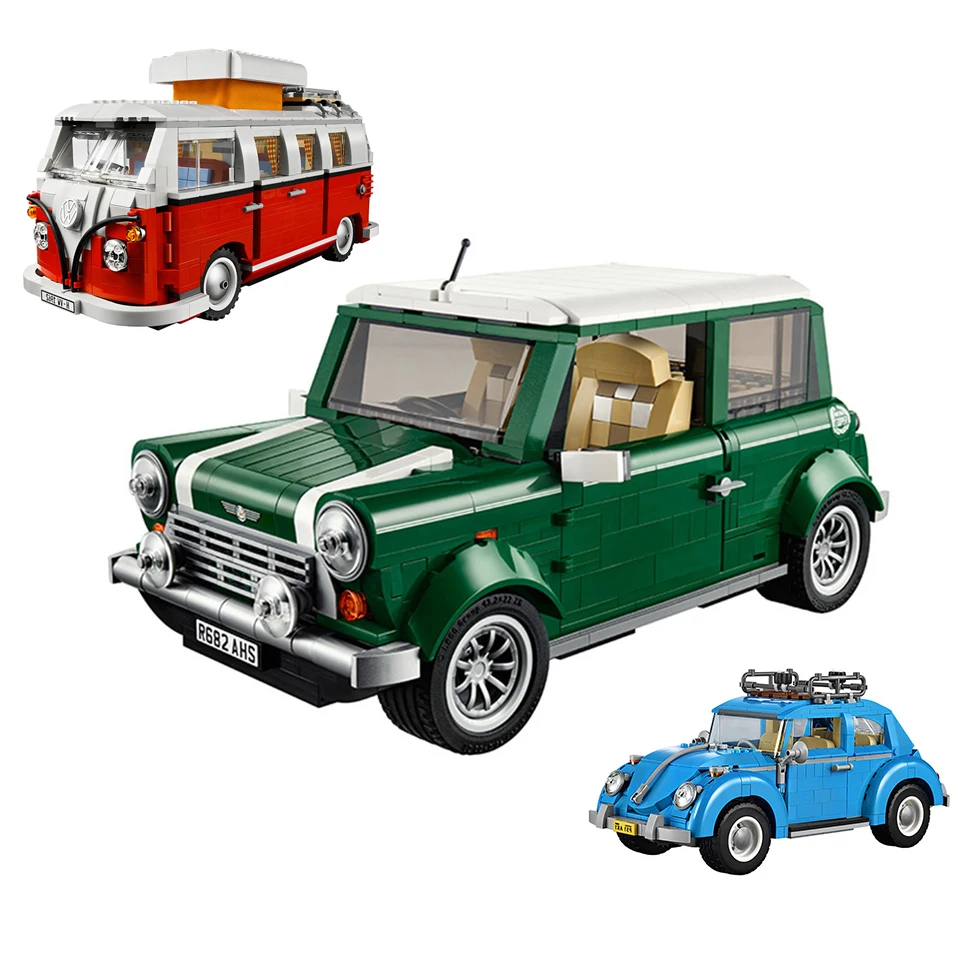 

Technic Moc автомобильные кирпичи, совместимые с автобусом, модель 10220 10252 10242, строительные блоки для мальчиков и девочек, подарки на день рождени...