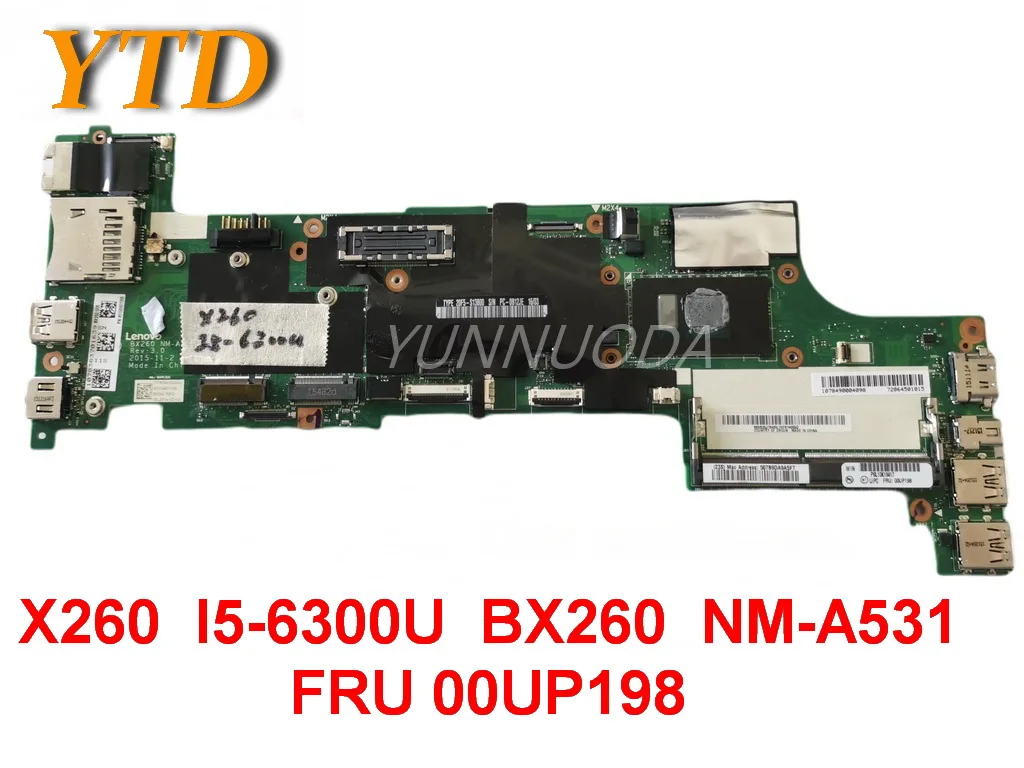 

Оригинальная материнская плата для ноутбука Lenovo Thinkpad X260, модель X260, фреза 00UP198, проверенная, хорошая Бесплатная доставка