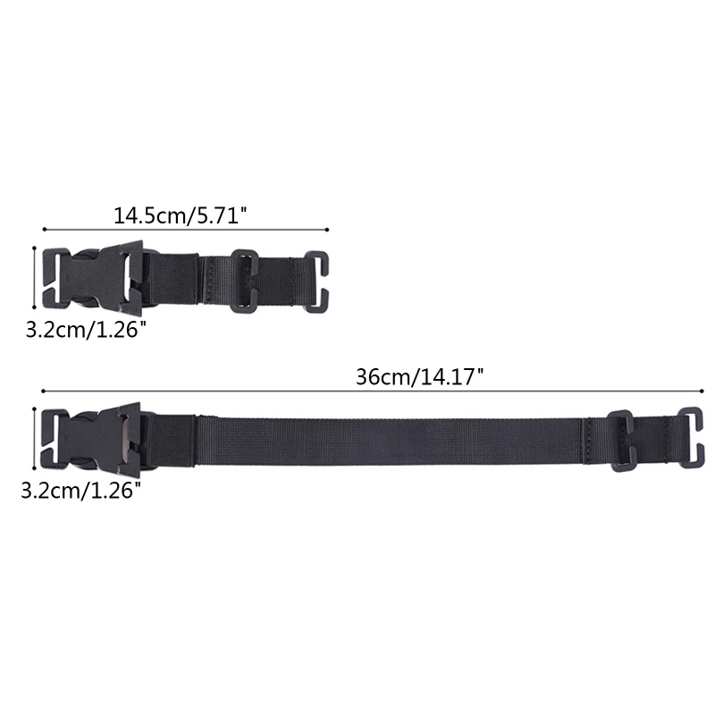 

4 Pcs Molle Webbing Straps With Buckle Outdoor Backpack Attachment Strap Tactical Gear Clip Strap Easy to Use
