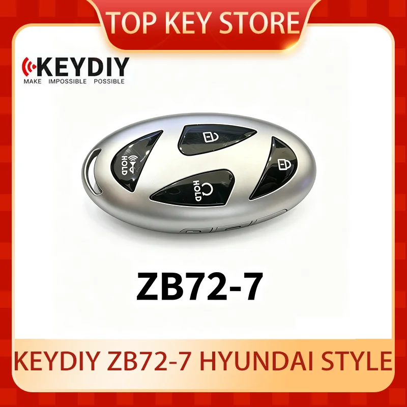 Фото Универсальный смарт-ключ KEYDIY KD ZB72-7 серии ZB для программирования ключей Elantra, Sonata, Tucson, Santa Fe. №1