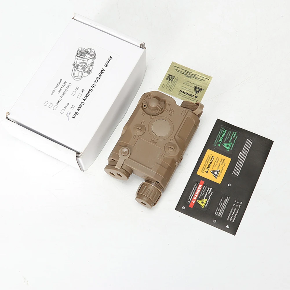 

Model Battery Case Outdoor Airsoft PEQ 15 Plastic Storage Box Tan 1 Pcs
