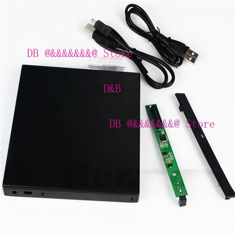 Фото Внешний корпус для DVD/CD-ROM привода Heretom 12,7 мм USB 2.0, IDE PATA в SATA, для ноутбуков и ПК №2