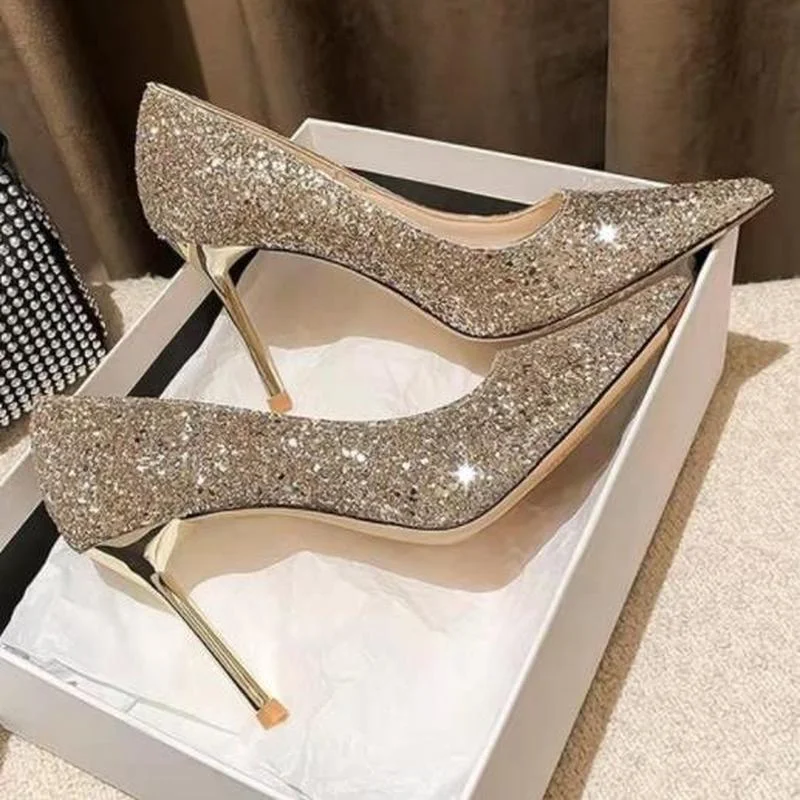 Silver heels, Women's Fashion, Footwear, Heels on Carousell