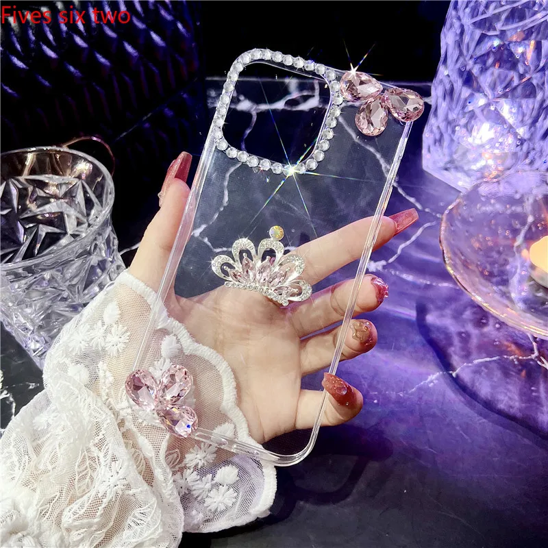 Роскошный полностью Алмазный силиконовый чехол для Samsung A20 A30 A50 A70 A31 A51 A71 A7 A02 A03 Note