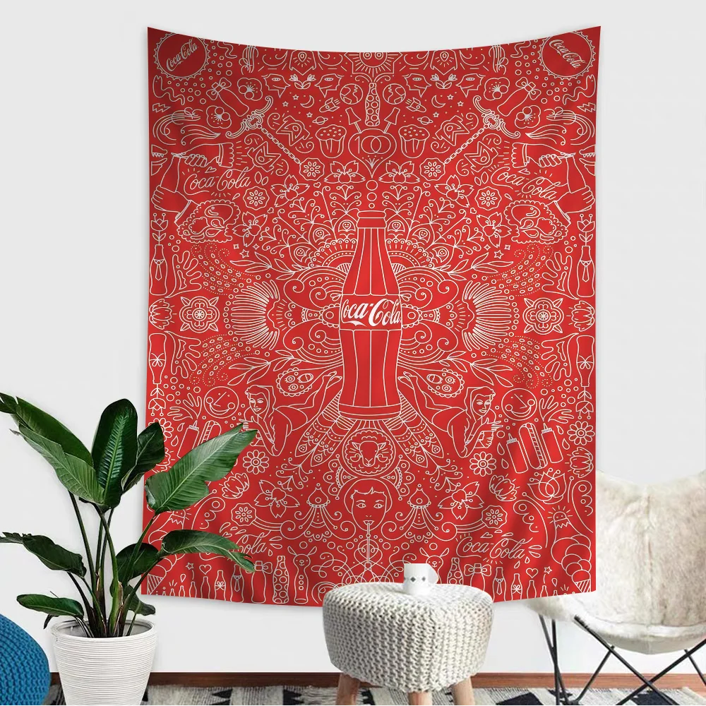 C-coca-cola Chart гобелен украшение дома хиппи богемное гадание настенный домашний