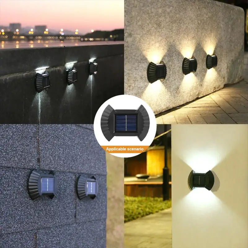 Solar Shell Wall Lamp Waterproof Led Light Outdoor Decor Lamp For Garden Park Street Landscape Balcony Stairs Decor Wall Lamp