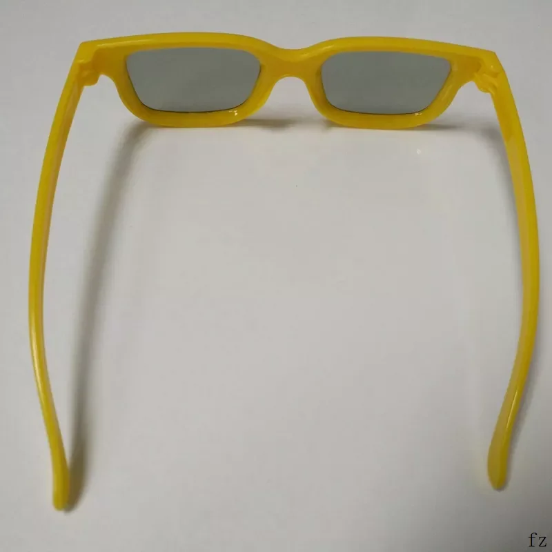 50 шт. Желтые Детские 3D очки для детей Поляризованные линейная поляризация 45/135