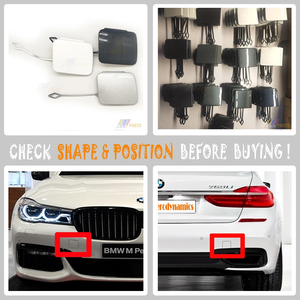 Подлинная крышка буксировки для 16-18 BMW 7 M-SPORT Series G11 G12 730 740 750 760 730i 740i 750i 760i B7 7L