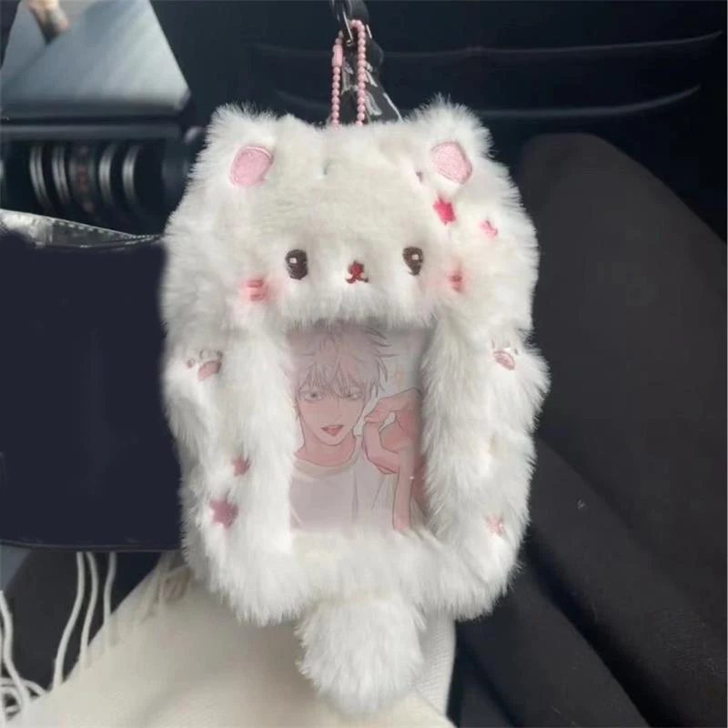 Плюшевый держатель для карт с котом