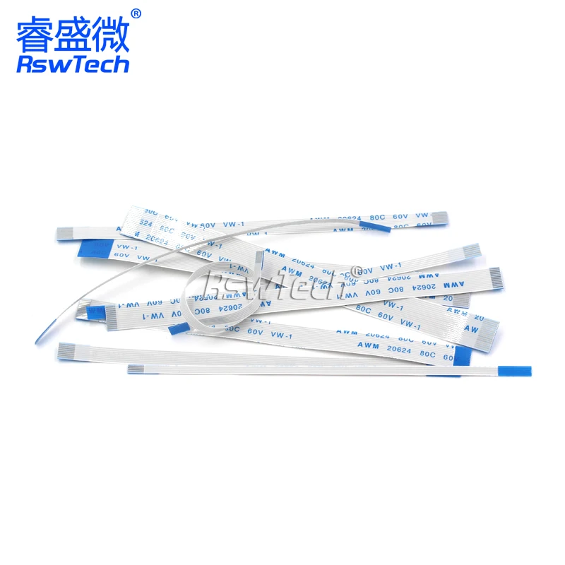 

Плоский гибкий кабель FFC/FPC, 10 шт., соединительный кабель 4/5/6/7/8/10/12/14/16P, расстояние 0,5 мм