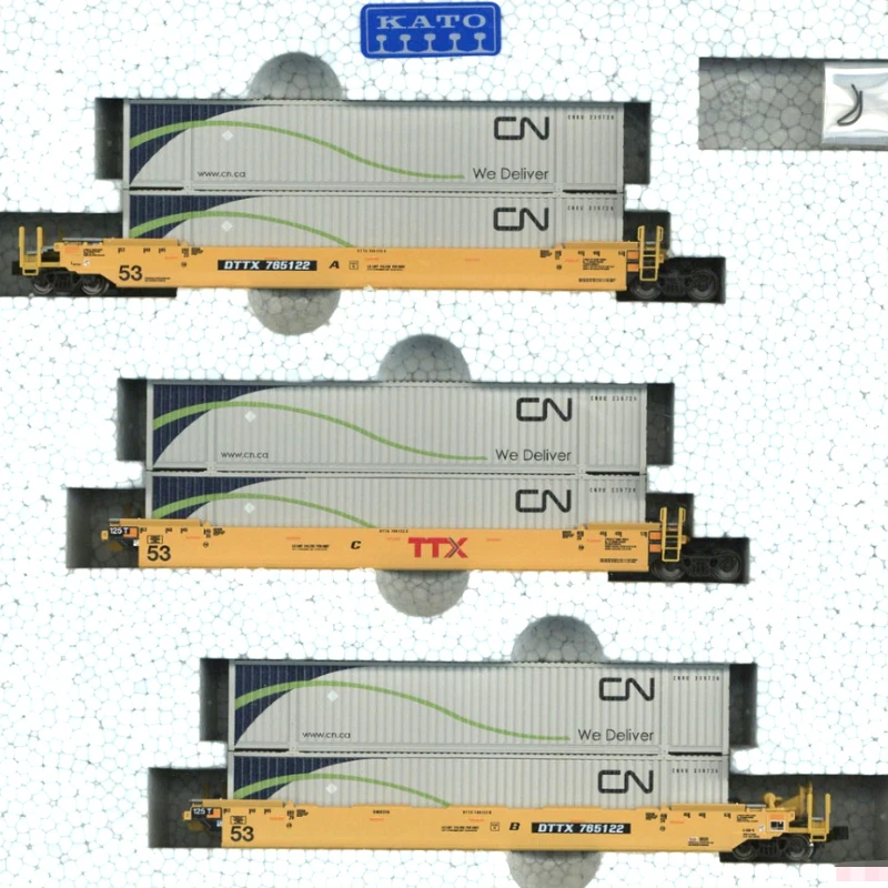 

KATO Train Model 1/150 106-6183/6184 N MAXI-IV Double-deck Container Wagon Model