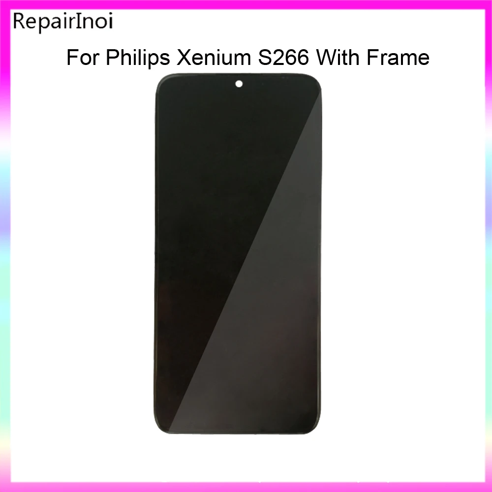 

100% Оригинальный протестированный ЖК-дисплей для Philips Xenium S266, ЖК-дисплей, сенсорный экран с рамкой, дигитайзер в сборе, замена