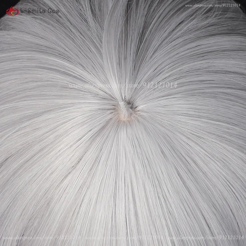 2024 аниме парики косплей парик Under Taker 90 см серебристо-серый Undertaker термостойкие