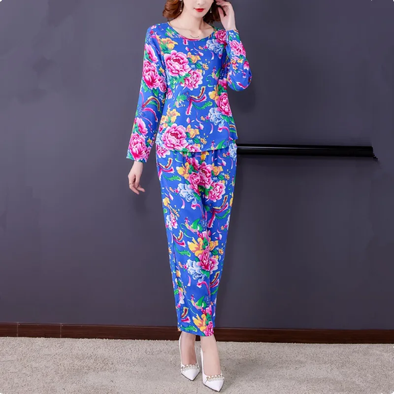 Женская винтажная Пижама UHYTGF из хлопка и шелка летний комплект двух предметов