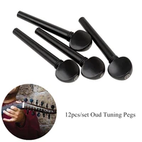 12pcsset oud tuning pegs ebony with persian eyes string instrument replacement maintenance parts accessories