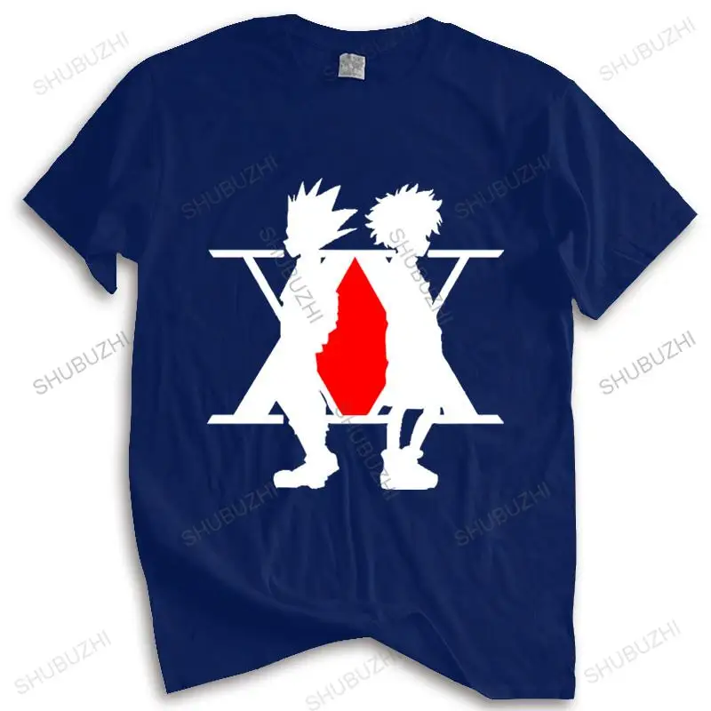 

Fashion brand t shirt mens loose HUNTER X HUNTER MANGA JAPAN LOGO UNISEX BLACK new fashion tee-shirt man tee