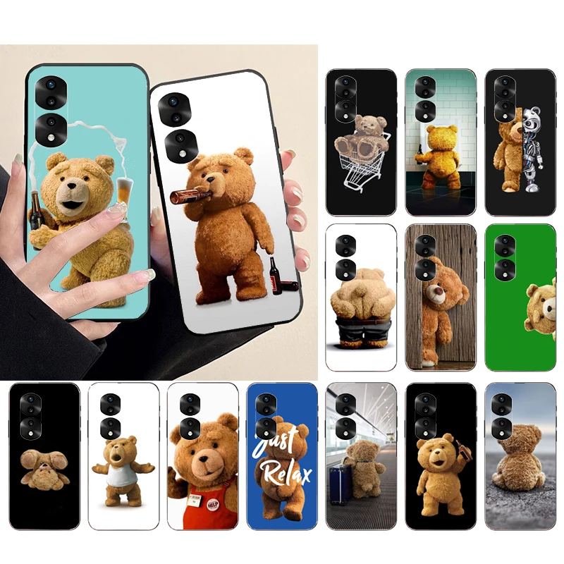

Bear Beer Phone Case for Huawei Honor X9 X8 X7 X6 70 50 60 Pro 10X 20 Lite 8A 8S 8X 9X 9A 9S 10i Funda