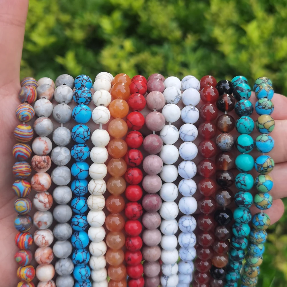 

Natural Stone Multicolor Tiger Eye Turquoises Agates Labradorite Quartz Amazonite Crystal Beads For DIY Bracelet Necklace