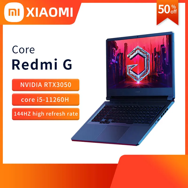 Оригинальный игровой ноутбук Xiaomi Redmi G 16 1 дюйма 144 Гц FHD IPS экран нетбук ГБ 512 NVIDIA