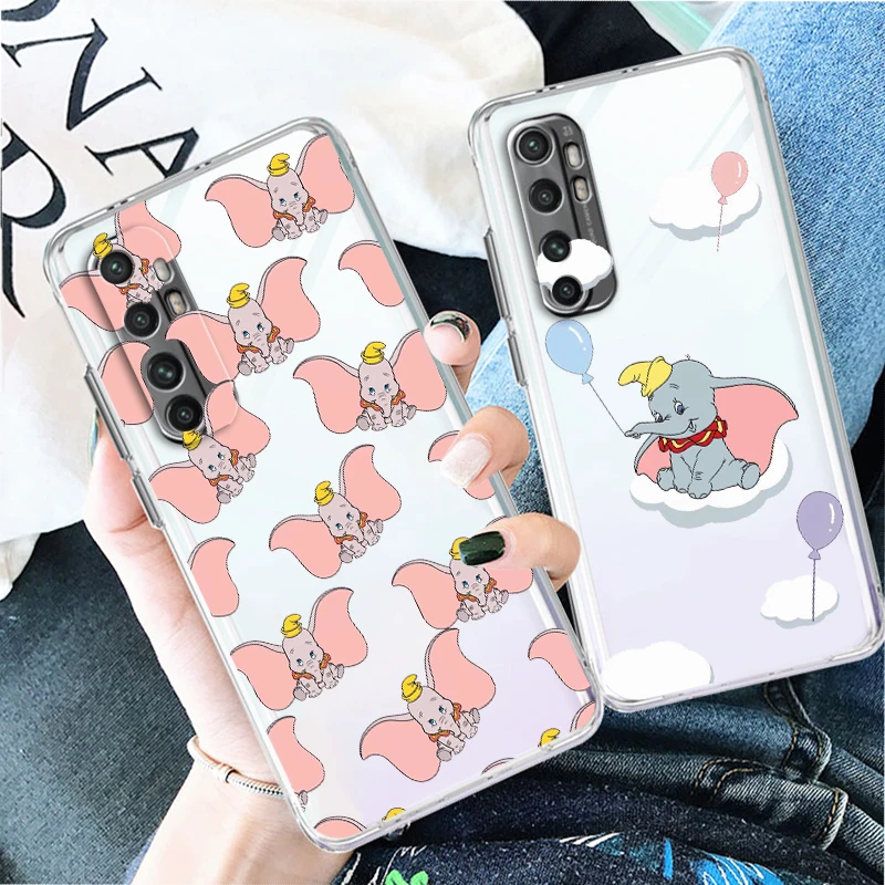 

Disney Dumbo Cute Cool Phone Case For Xiaomi Mi 12S 12X 12 11 11T 11i 10T 10 Pro Lite Ultra 5G 9T 9SE 8 Transparent Cover