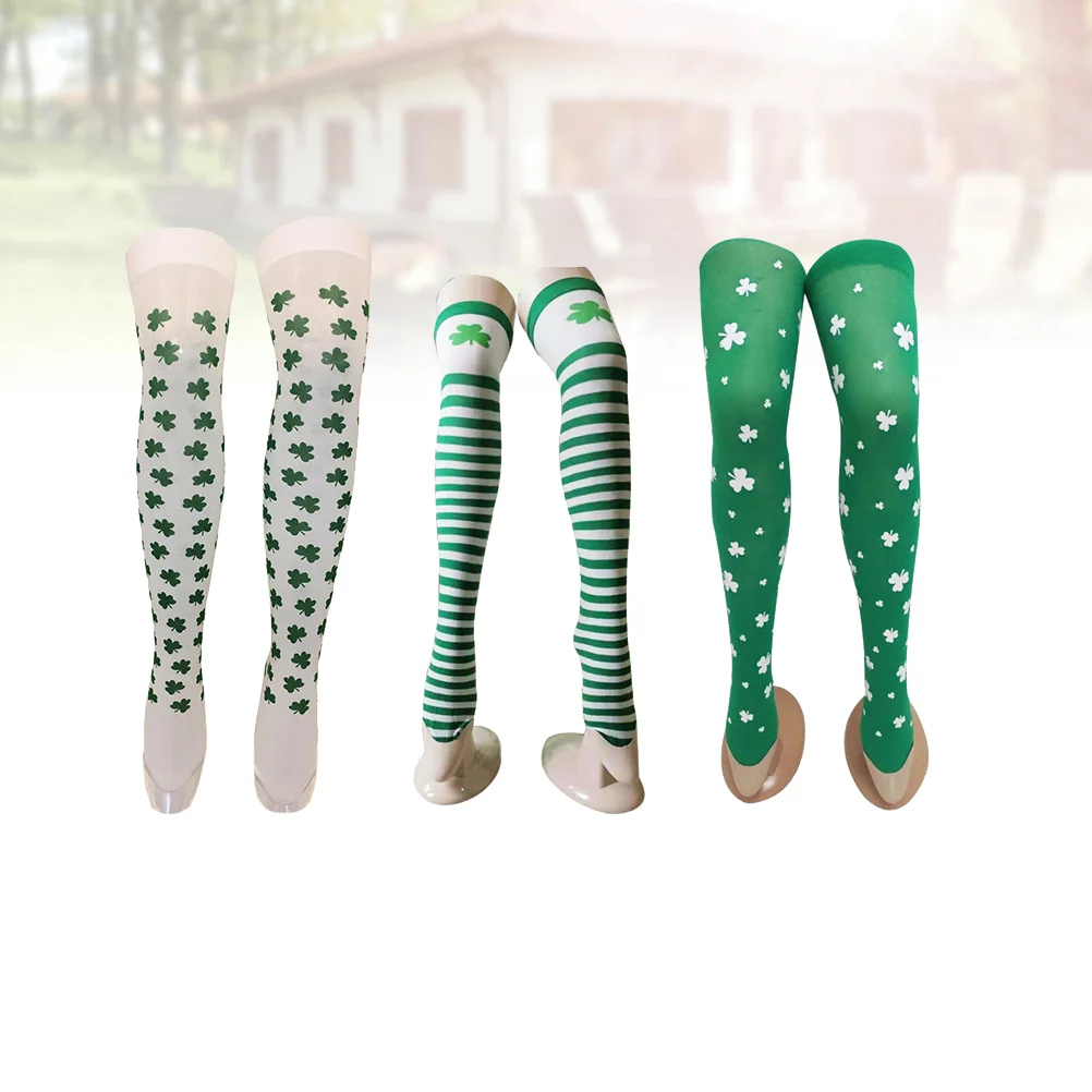 

3 пары, Длинные чулки до колена