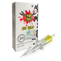 bigwasp tattoo cartridge needles rm disposable sterilized safety tattoo needles for microblading tattoo machine 20pcs