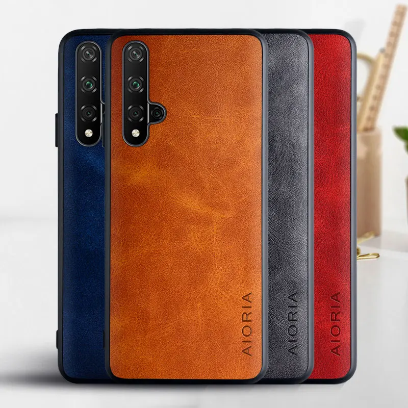 

Case for Honor 20 Lite 20 Pro Honor 20S funda Luxury Vintage leather phone cover for huawei honor 20 lite case coque capa