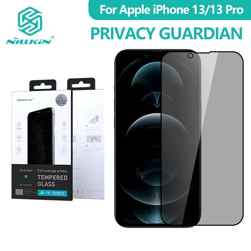 

For iPhone 13 Pro Max Mini Nillkin Privacy Guardian Screen Protector Tempered Glass Anti Spy Peeping Full Coverage Screen Film