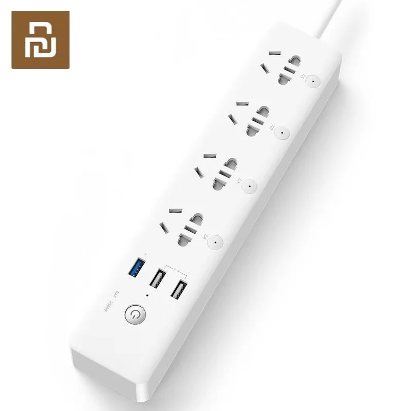 

Youpin Gosund Smart Power Strip CP5 WIFI Version Voice Control Mijia APP Remote Control Timing Switch With 4 Outlets 3 USB Safe