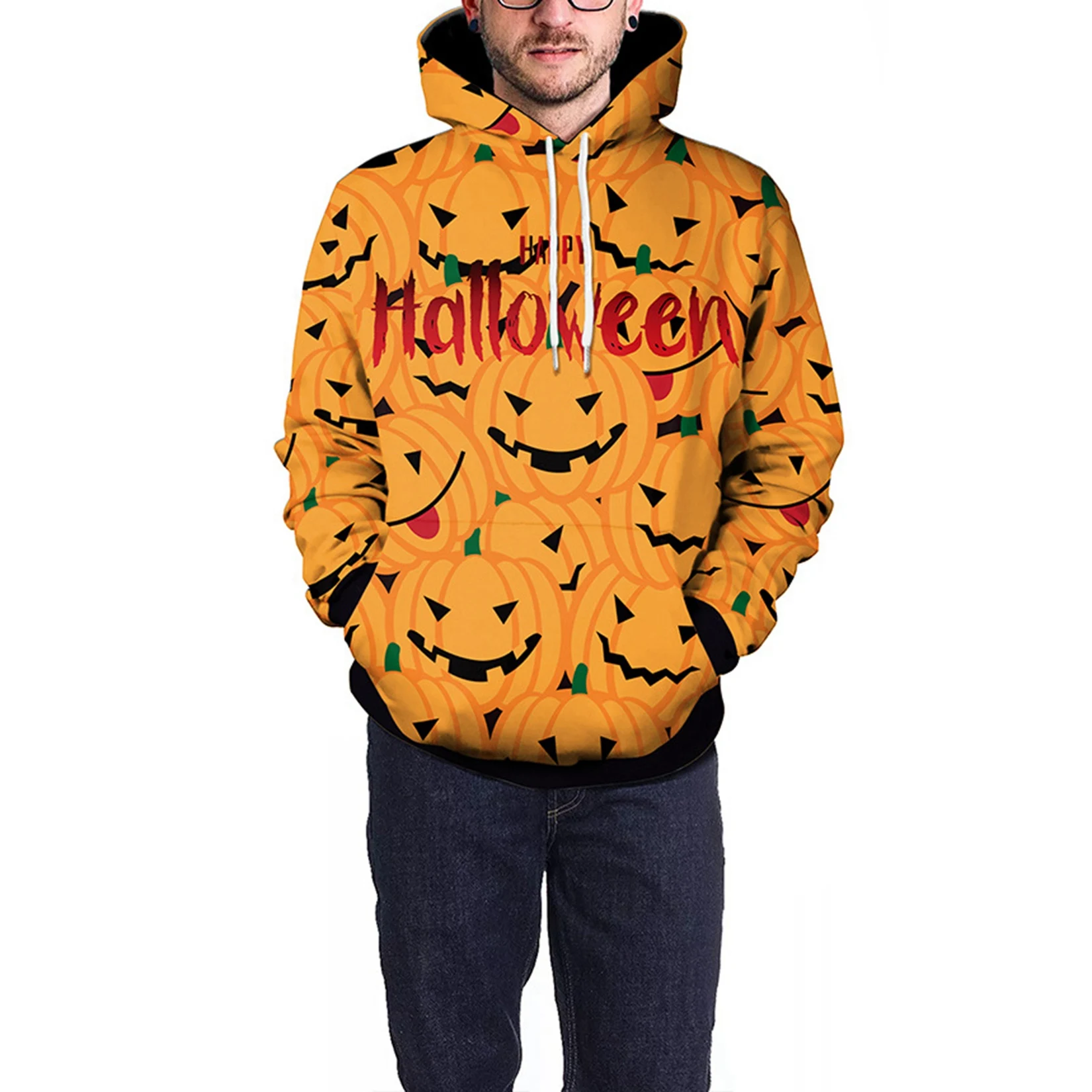 

Толстовка Унисекс На Хэллоуин, одежда для косплевечерние, Свободный пуловер, свитшот, топ для пары