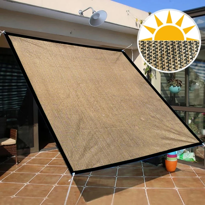 

Outdoor Patio Sun Shade Sail Rectangle Garden Sunshade Net Garden Balcony Net Summer Anti-UV Sun Shelter Awning Car Canopy