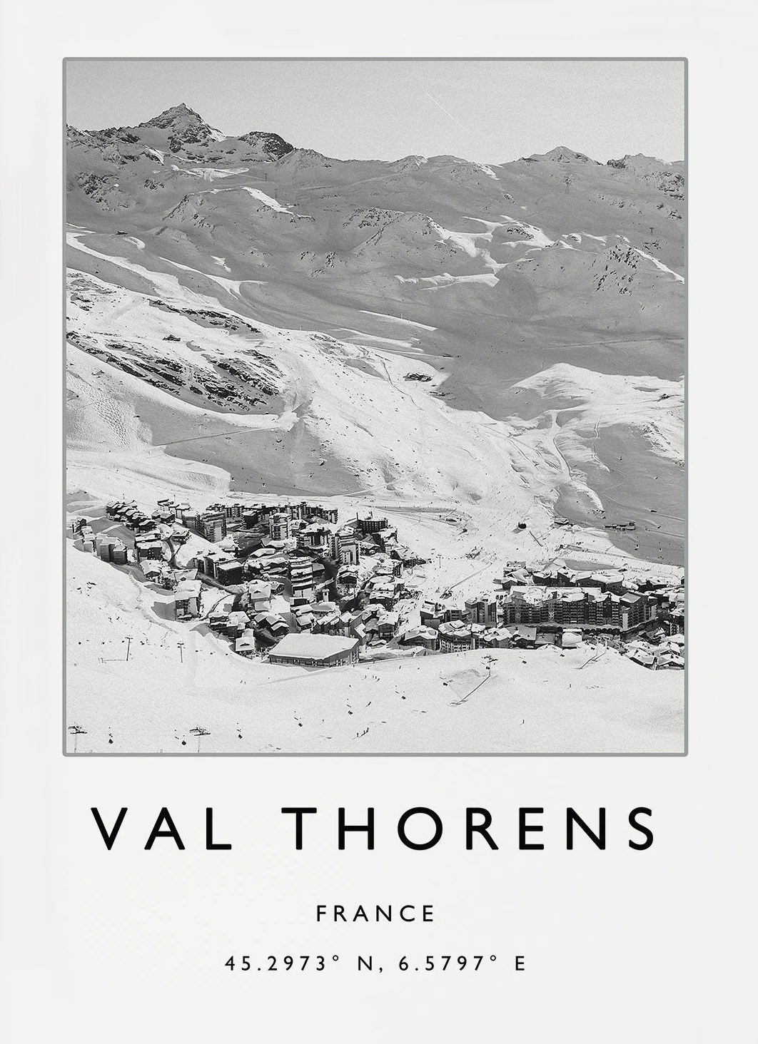 

Черно-белый настенный плакат "Горный крылышко"