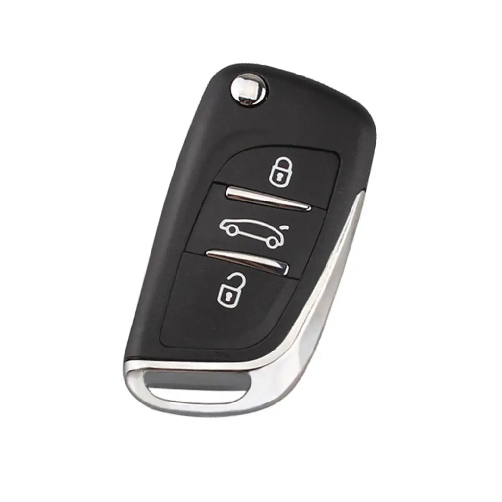 

3 Buttons Replacement Car Remote Key Case Uncut Blade for C2 6 407 408