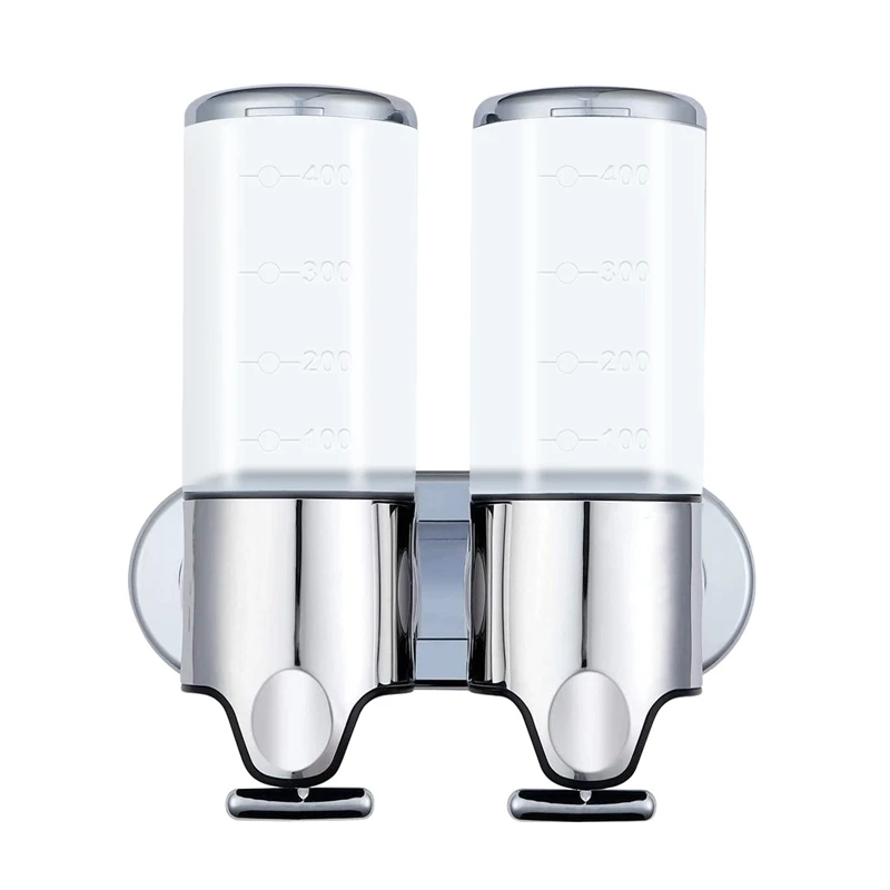 

Double Chambers Wall Mounted Shower Pump, Bathroom Soap Dispenser Hand Gel Conditioner For Bathroom, Kitchen (1000Ml)