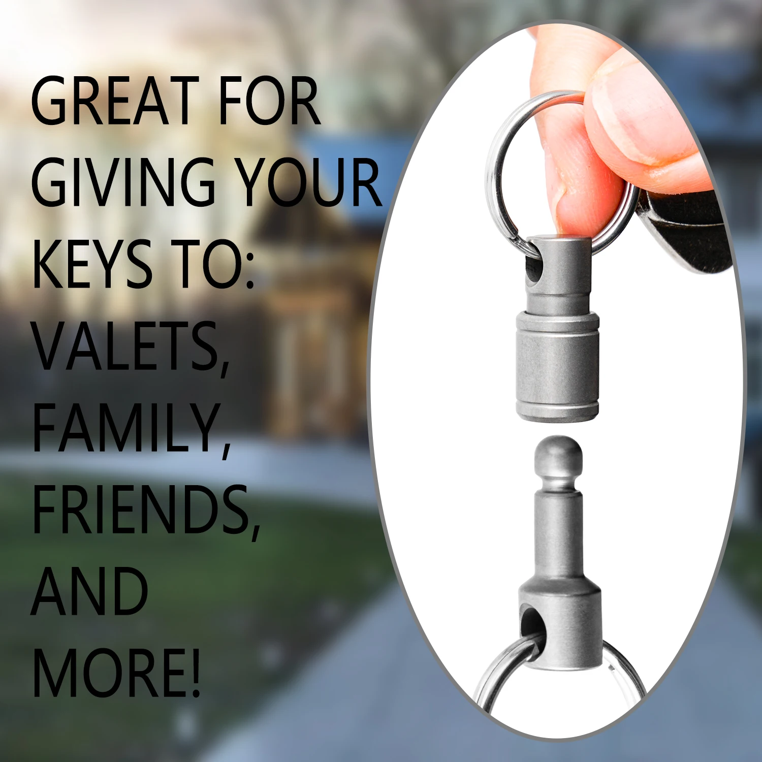 TIVIVA брелок из титанового сплава быстроразъемная металлическая застежка с 4