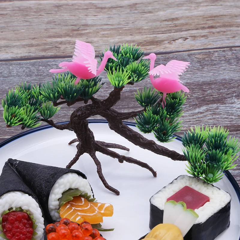 

Dish Decorative Grass Decoration Flowers And Plants Tree Sushi Food Restaurant Sashimi Platter Pine