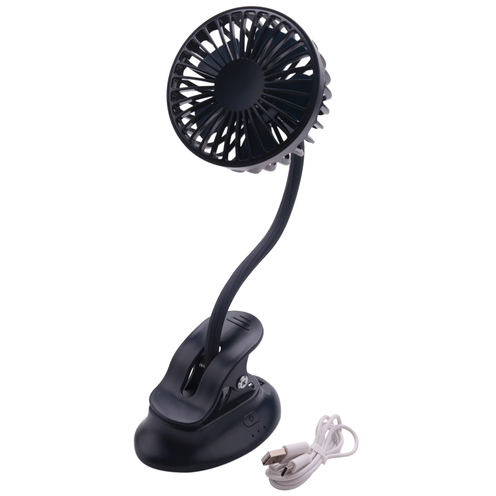 

Portable Mini Clip Stroller Fan,3 Speeds Settings,Flexible Bendable Usb Rechargeable Battery Operated Quiet Desk Fan For Home