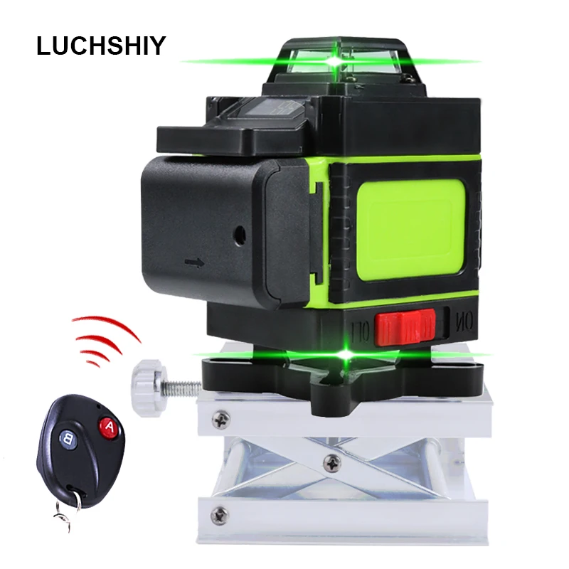 Auto Self-leveling Laser Level 360 4D For Construction Picture Hanging Horizontal/Vertical 16 Lines Green Laser Level Beam Tools